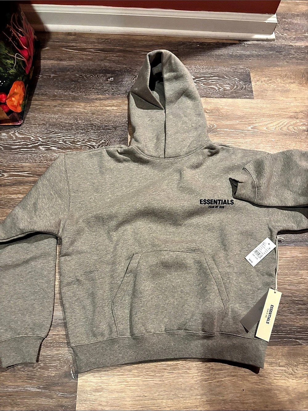 Fear of God Essentials Pullover Hoodie Pullover Hoodie Gray Size